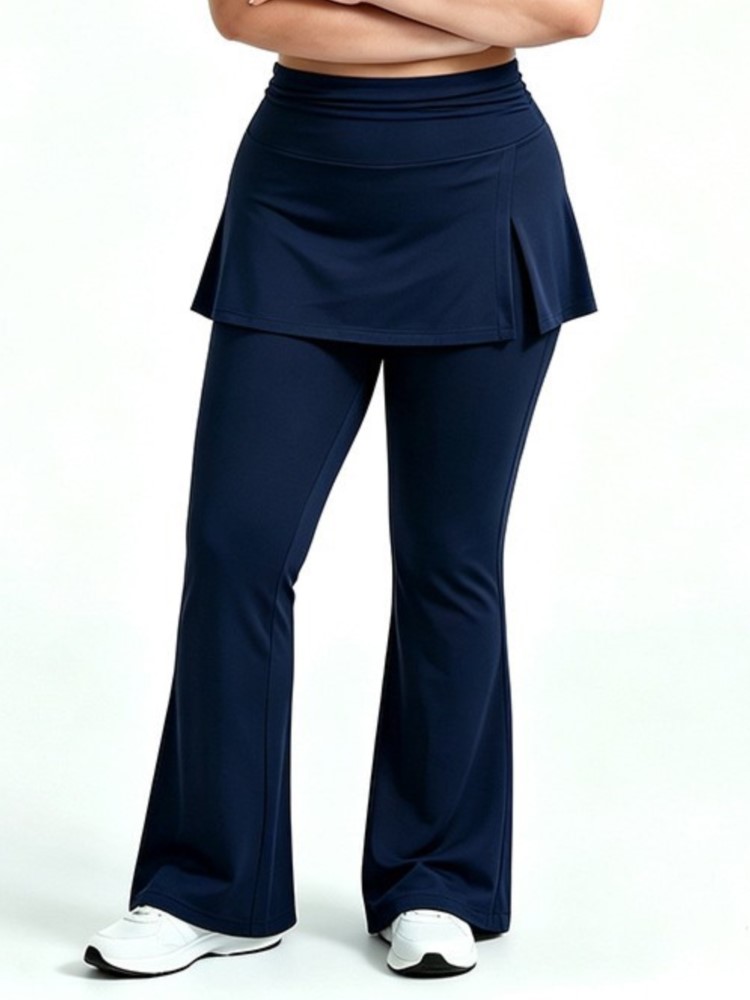 Pilates Yoga Leggings - Plus Size Soft Motion Straight Leg