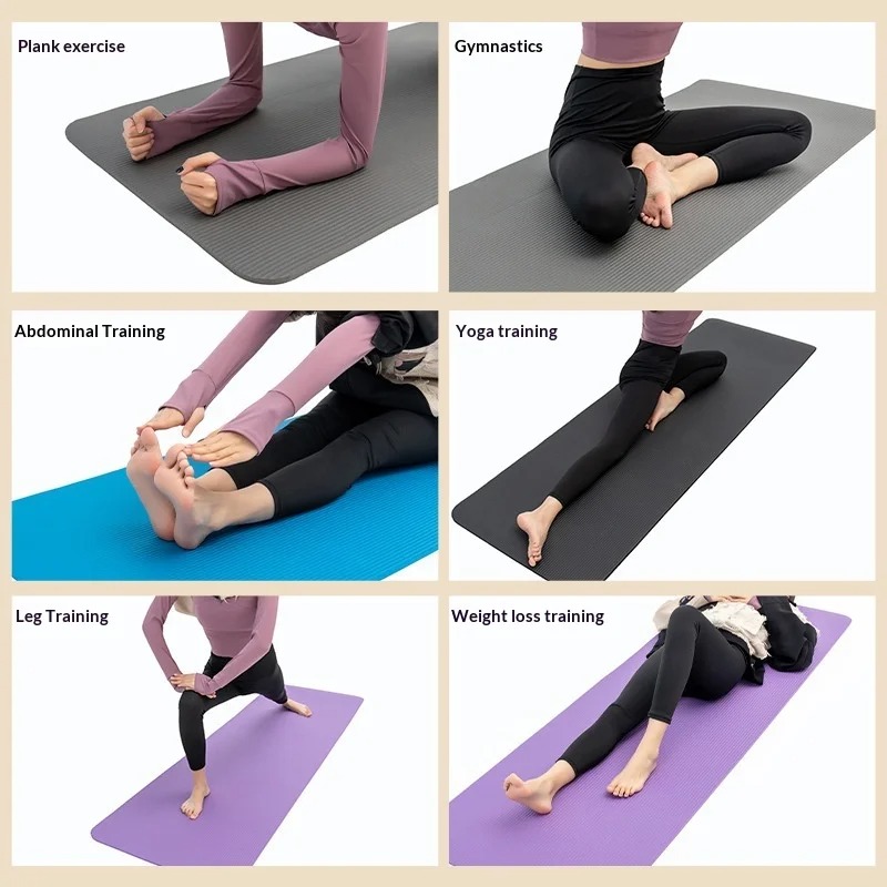 Extra Thick Non Slip Yoga Mat  - Home Pilates Yoga ulasan dan harga