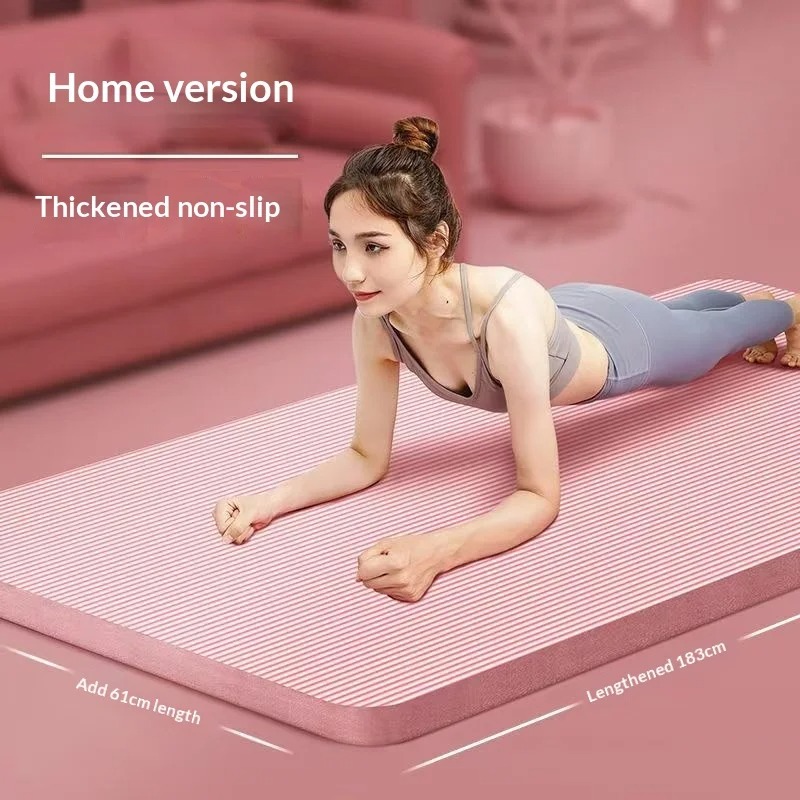 Extra Thick Non Slip Yoga Mat  - Home Pilates Yoga ulasan dan harga