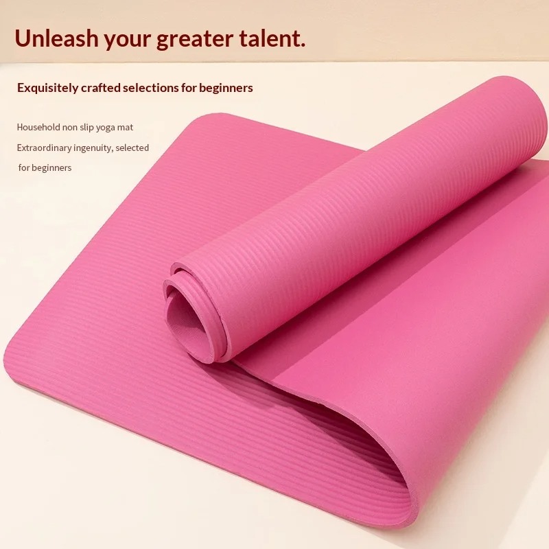 Extra Thick Non Slip Yoga Mat  - Home Pilates Yoga ulasan dan harga