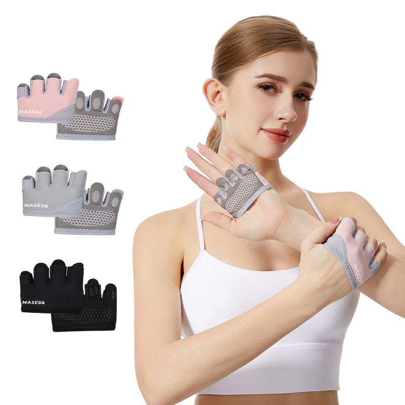 Pair of Fitness Fingerless Glo - Pilates Yoga Origin ulasan dan harga