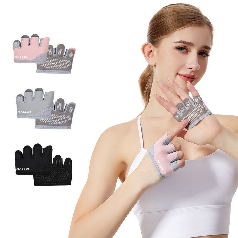 Pair of Fitness Fingerless Glo - Pilates Yoga Origin ulasan dan harga