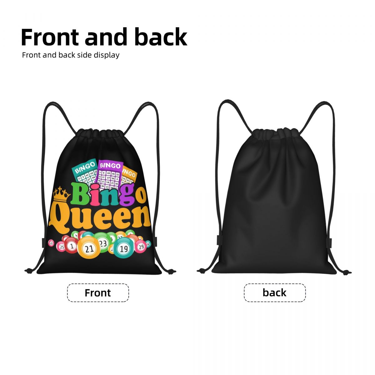Custom Bingo Queen Game Lover  - Pilates Yoga Bag ulasan dan harga