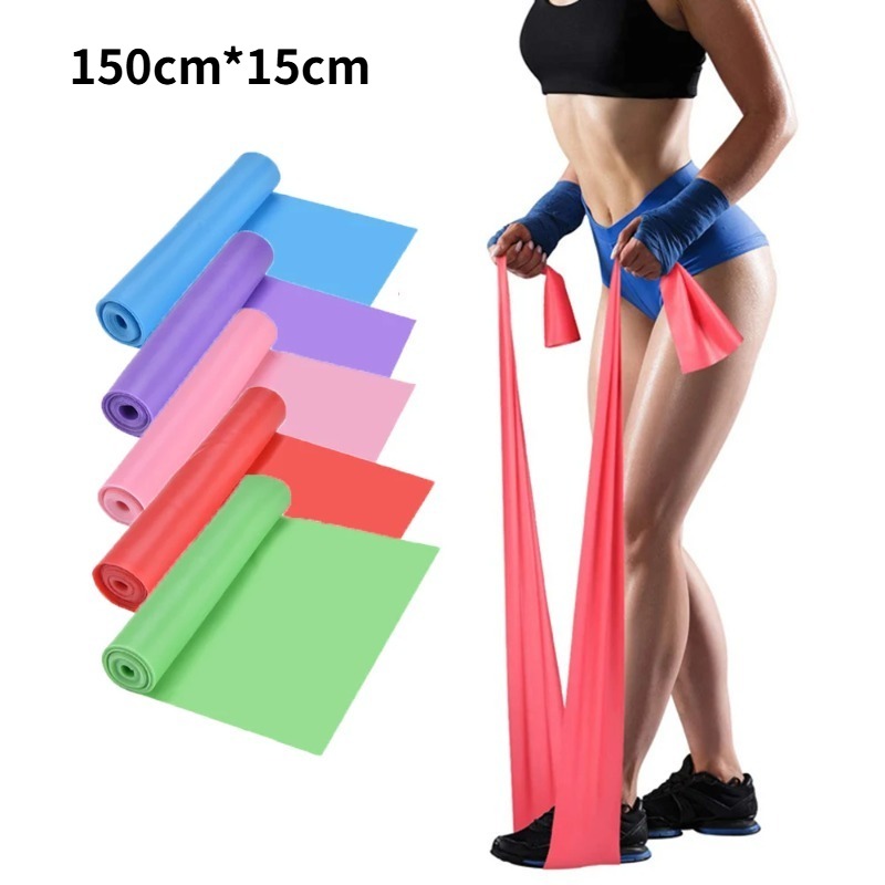 Natural Latex Resistance Bands - Home Pilates Yoga ulasan dan harga