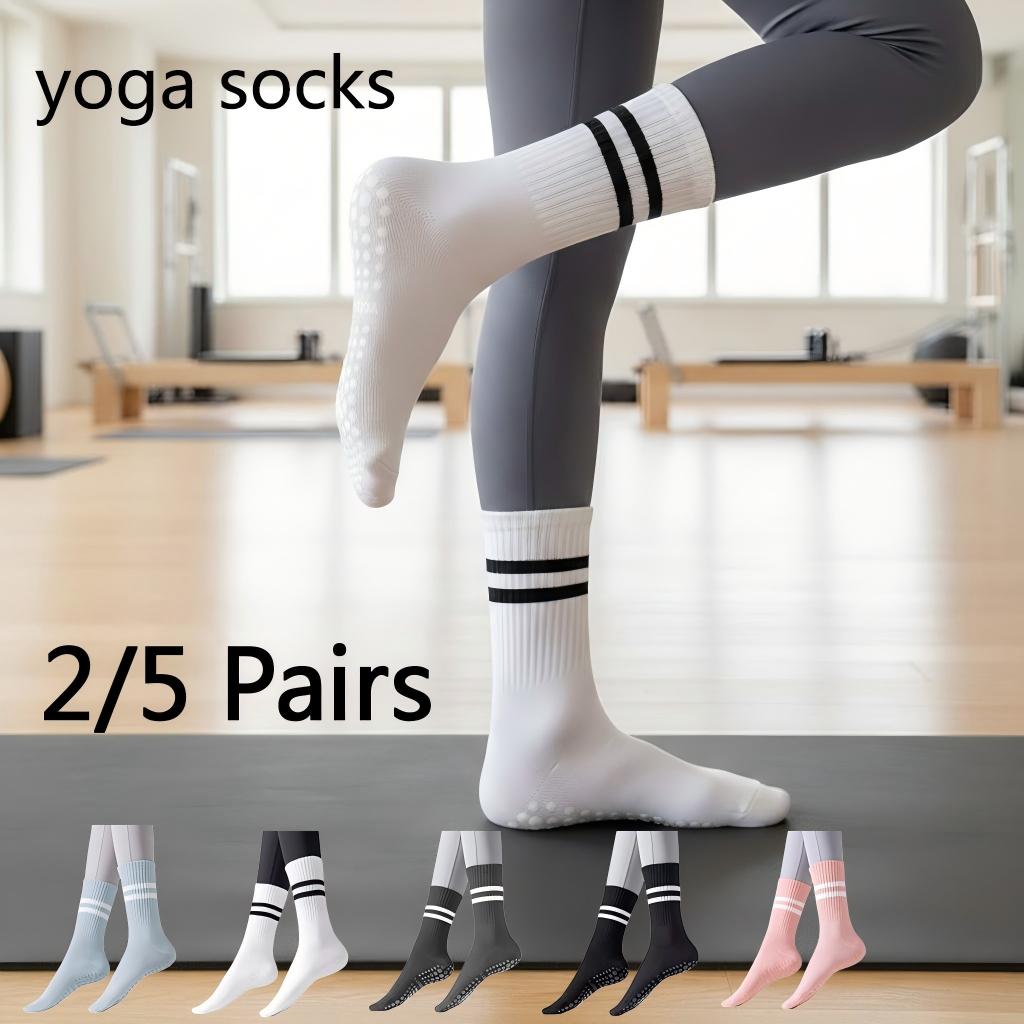 Women Non Slip Yoga Socks, Gri - Pilates Yoga And Gym ulasan dan harga