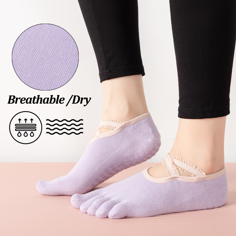 Ladies Non-Slip Pilates Socks  - Pilates Yoga Studio ulasan dan harga
