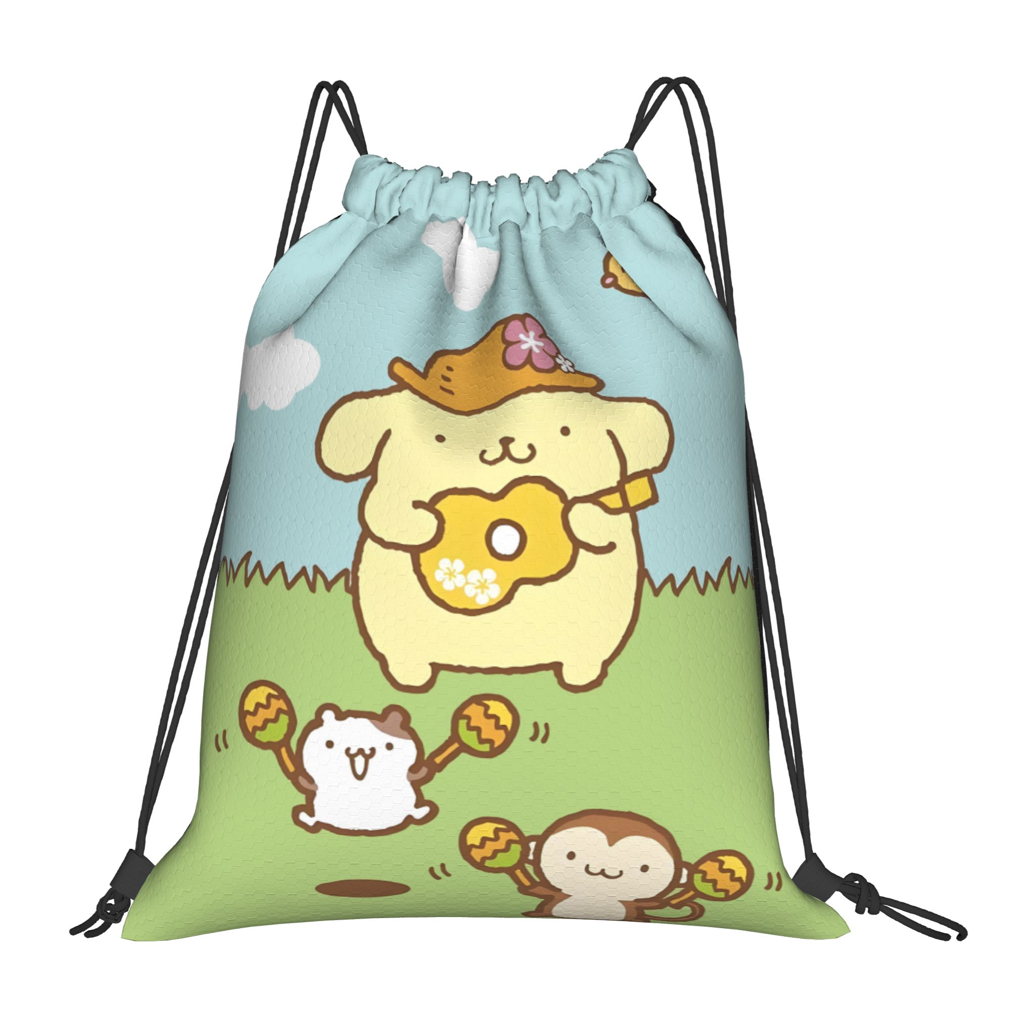 Custom P-Pompompurines Drawstr - Pilates Yoga Bag ulasan dan harga