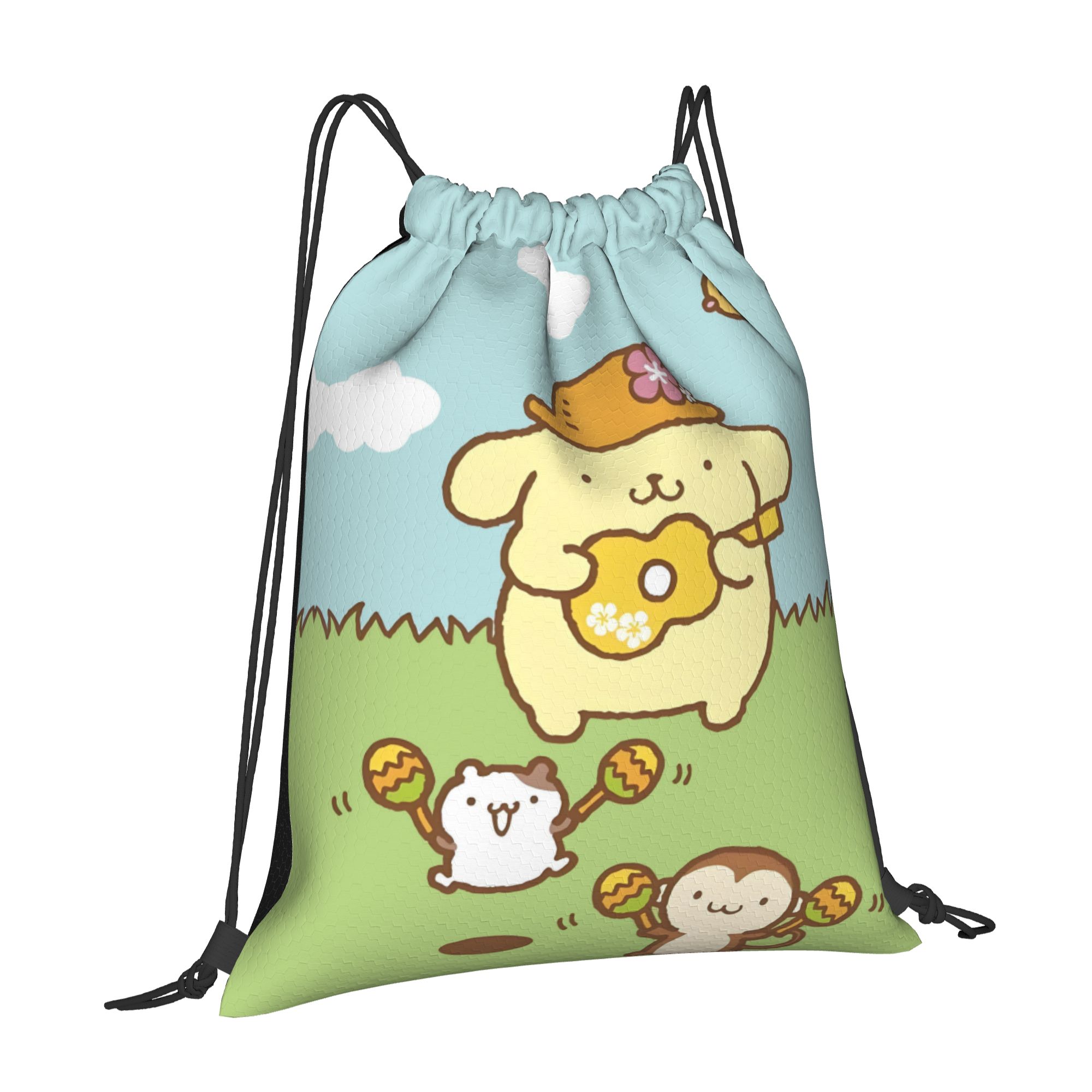 Custom P-Pompompurines Drawstr - Pilates Yoga Bag ulasan dan harga
