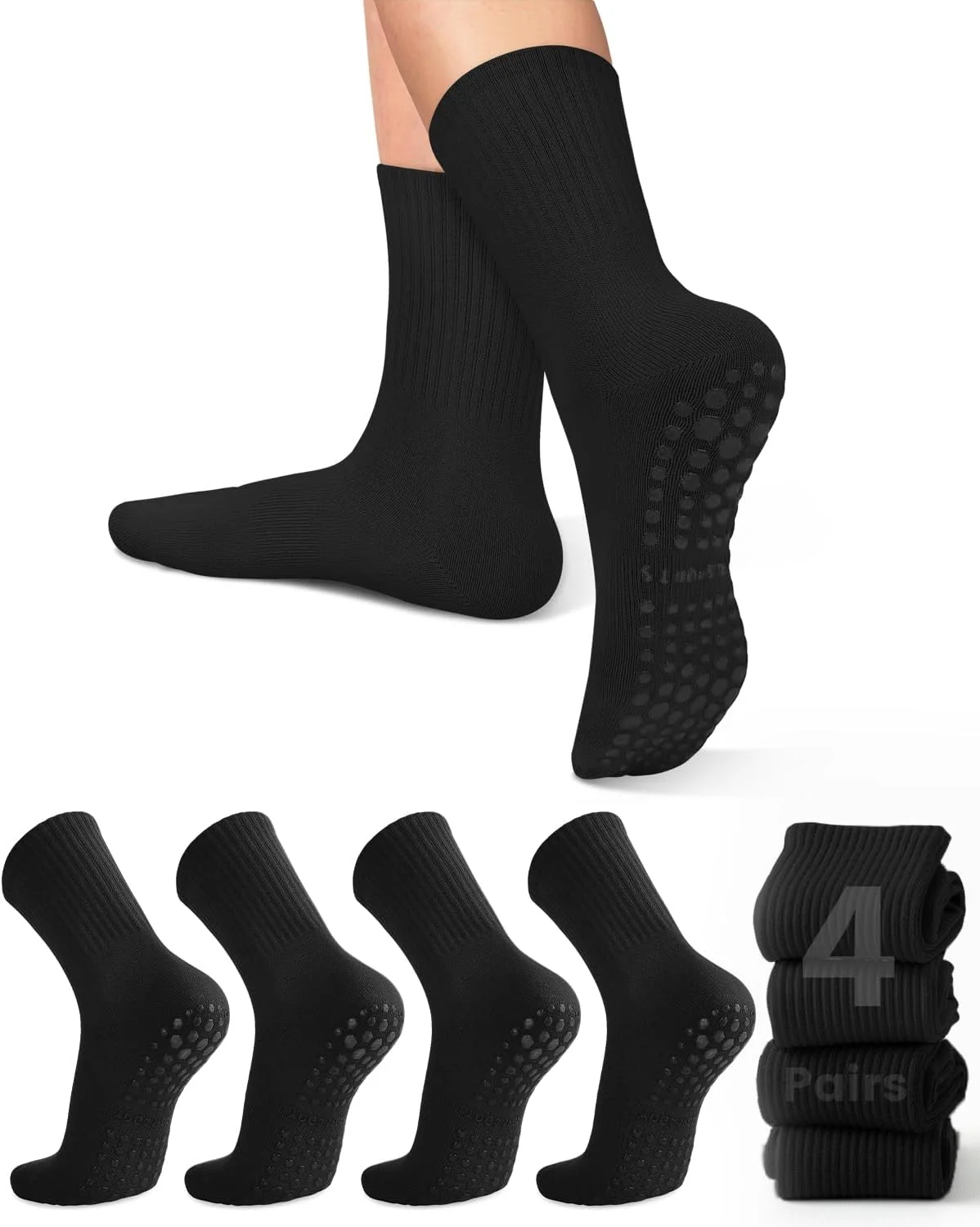 4 pairs of women's yoga socks, - Pilates Yoga Origin ulasan dan harga