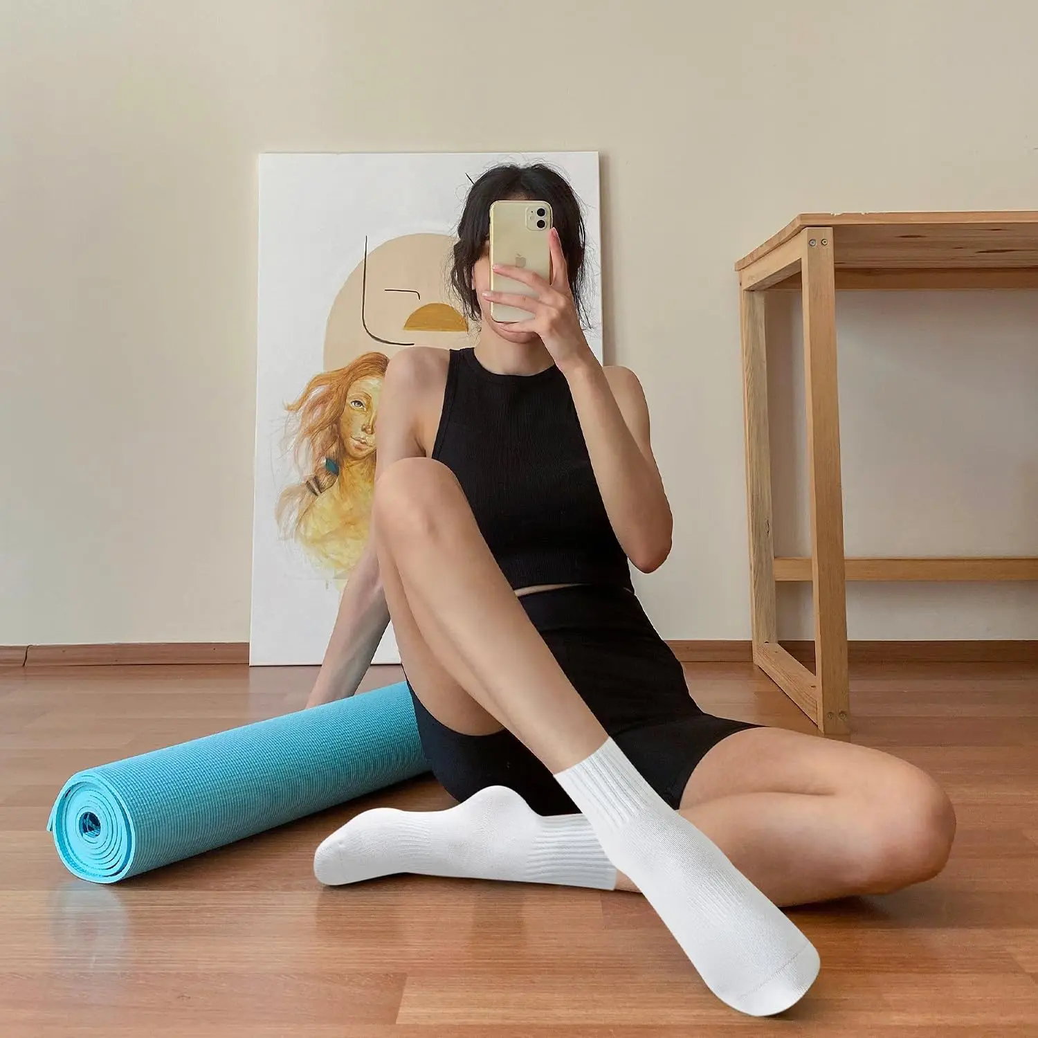 4 pairs of women's yoga socks, - Pilates Yoga Origin ulasan dan harga