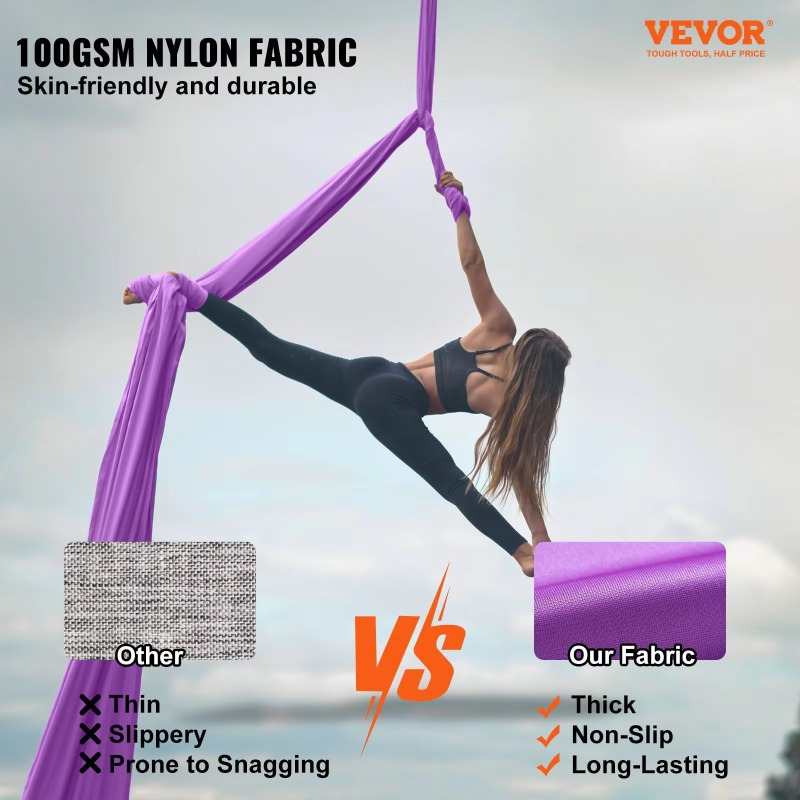 2026 Purple 8.7-Yard Aerial Si - Aerial Silk Hammock ulasan dan harga