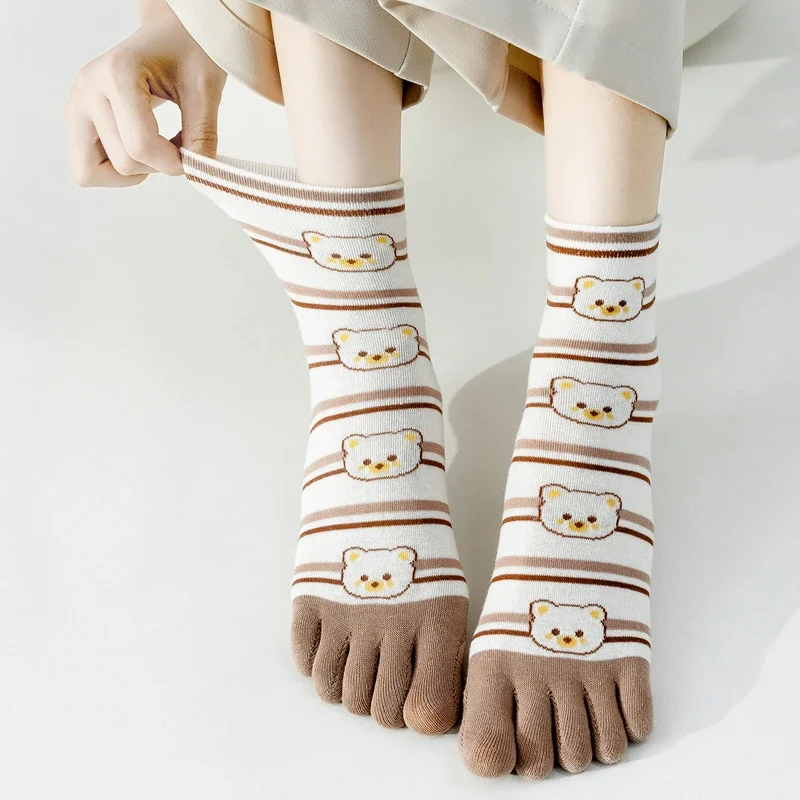 5 Pairs Five Finger Socks Wome - Pilates Yoga Hose ulasan dan harga