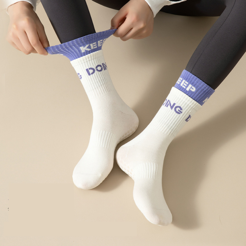 1 Pair Anti Slip Yoga Socks Fe - Pilates Yoga Hose ulasan dan harga