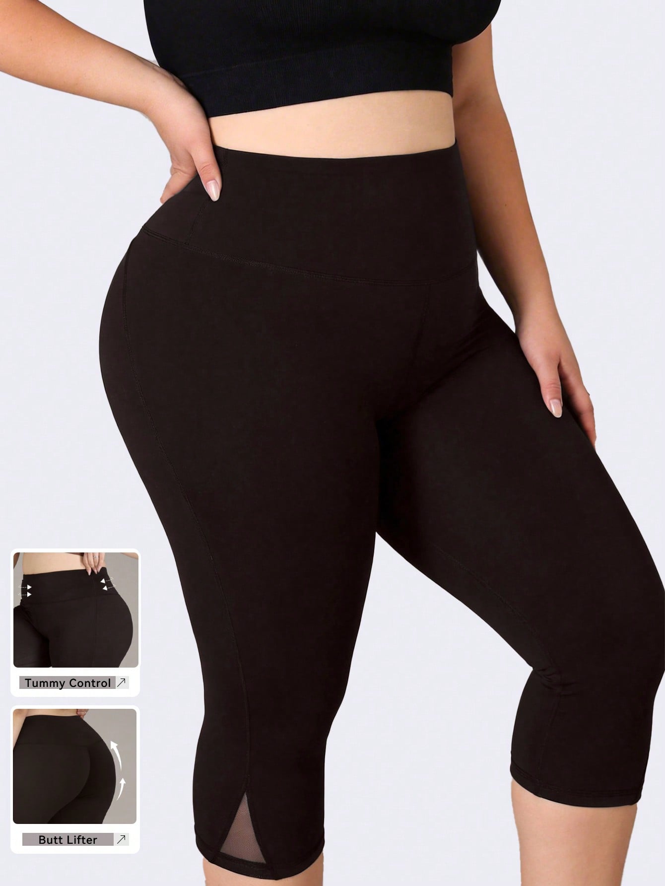 Plus Size Gym Leggings Women M - Pilates Yoga Leggings ulasan dan harga