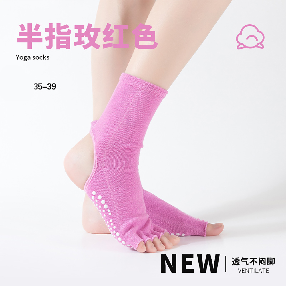 Silicone Non-Slip Toeless Pila - Pilates Yoga Hose ulasan dan harga