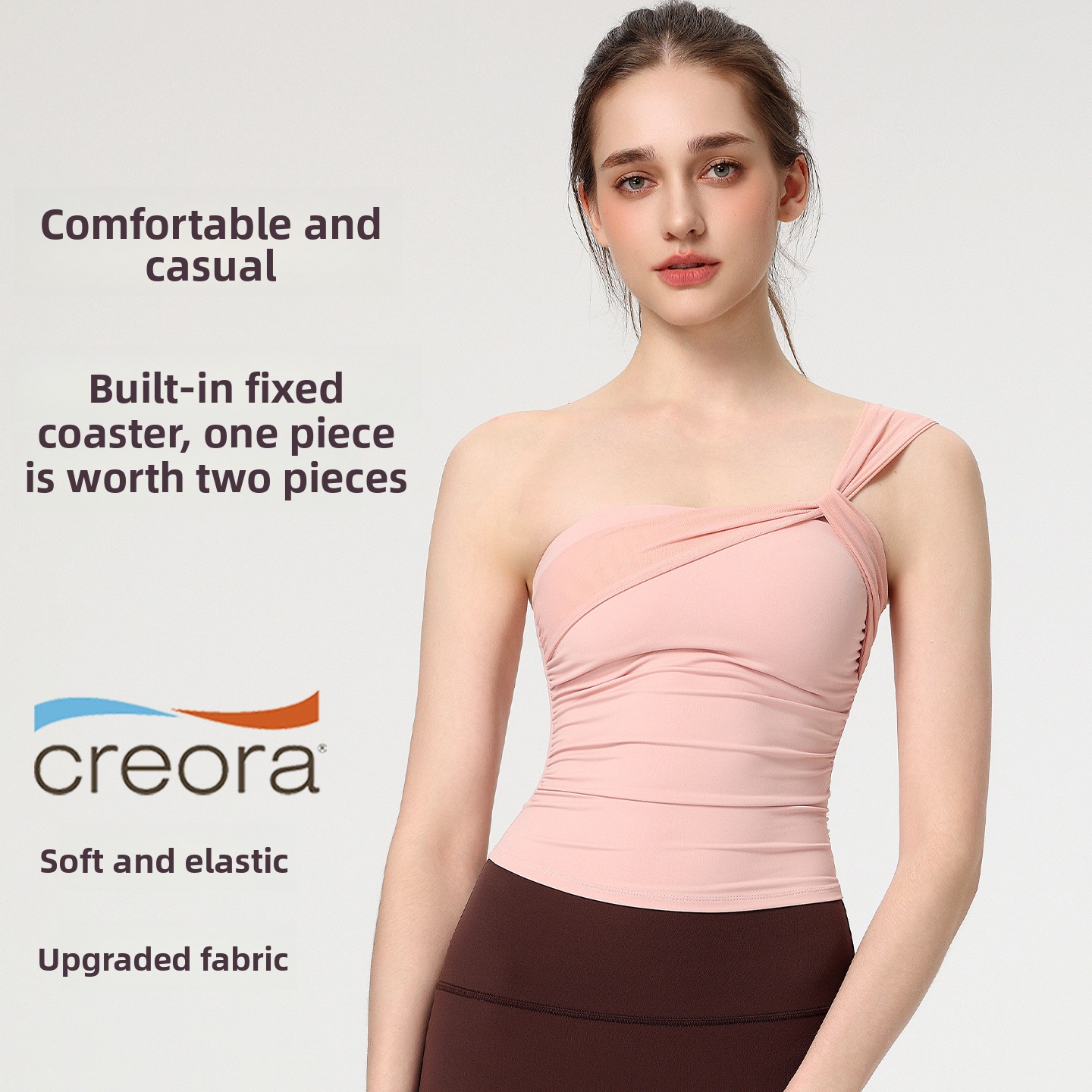 Women's Sexy Sloping Shoulder  - Pilates Yoga Hose ulasan dan harga