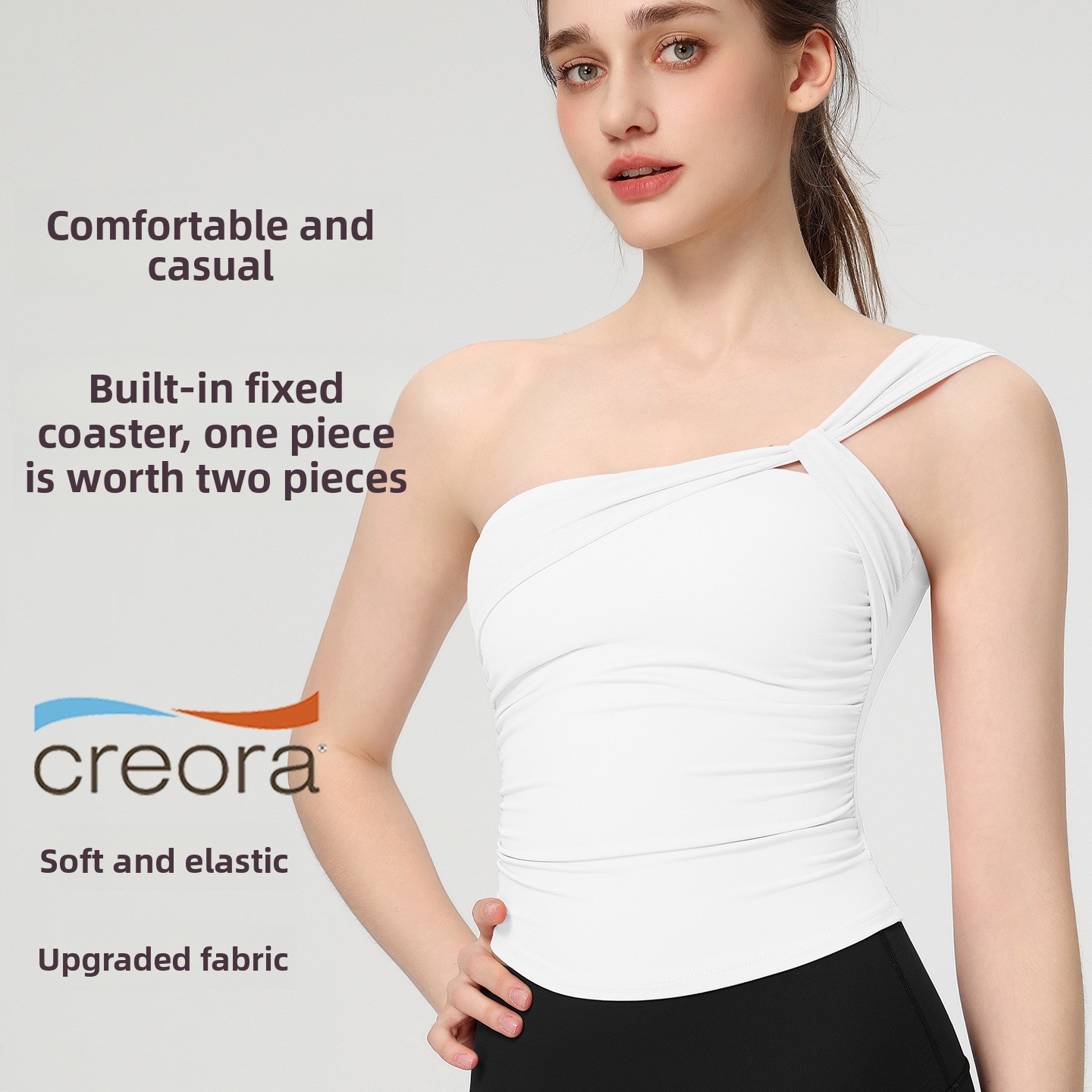 Women's Sexy Sloping Shoulder  - Pilates Yoga Hose ulasan dan harga