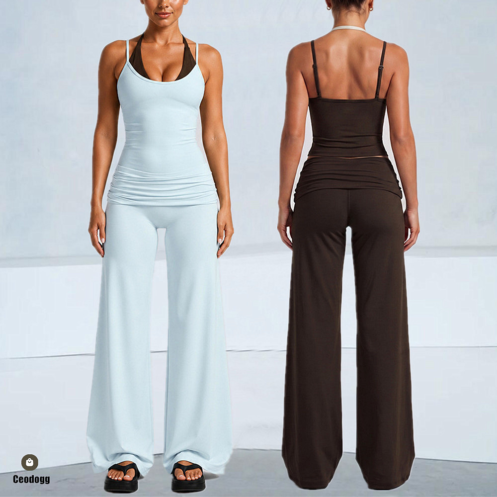 Pad Women Block Dot Halter Dou - Pilates Yoga Leggings ulasan dan harga