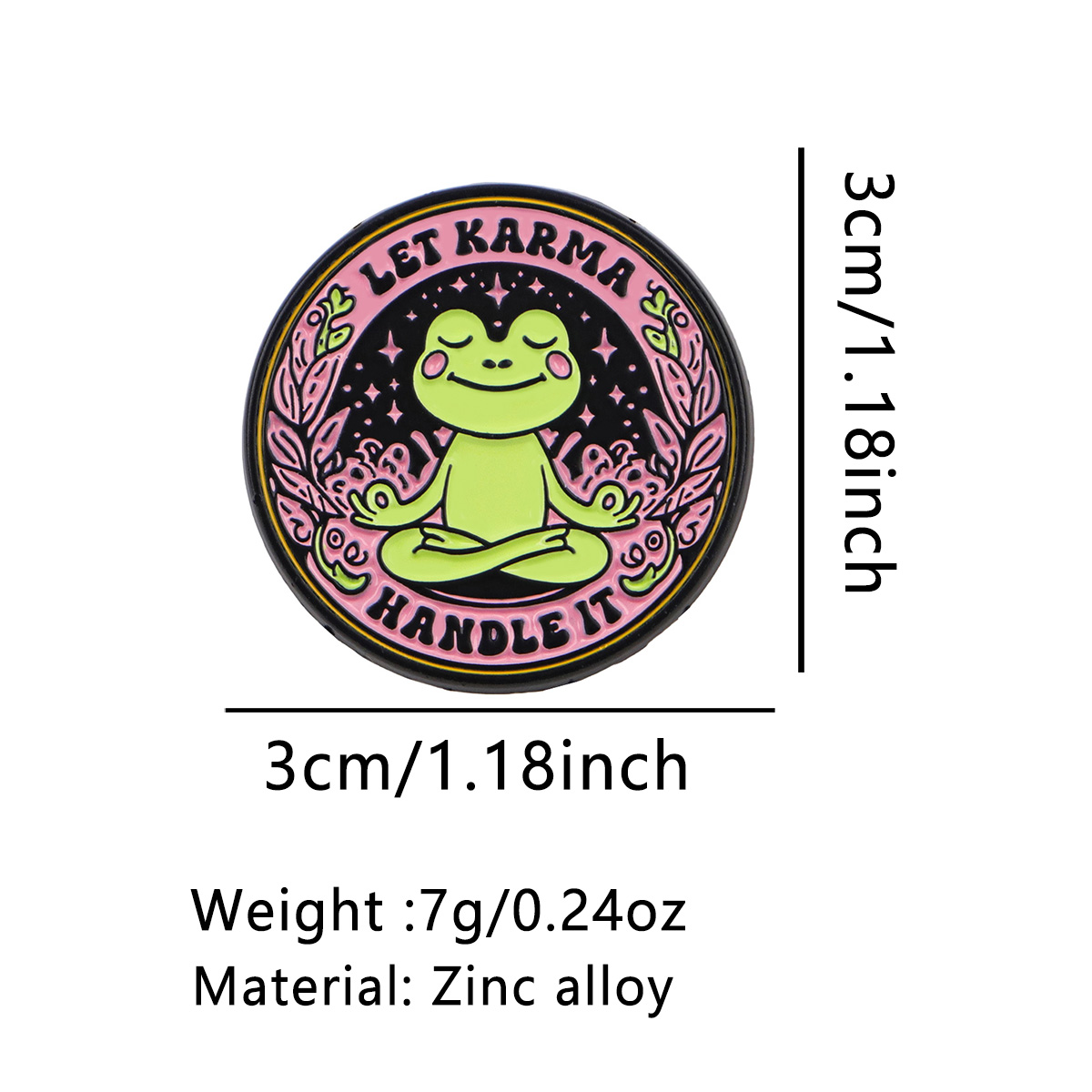 Yoga Frog Enamel Pin LET KARMA - Pilates Yoga Bag ulasan dan harga