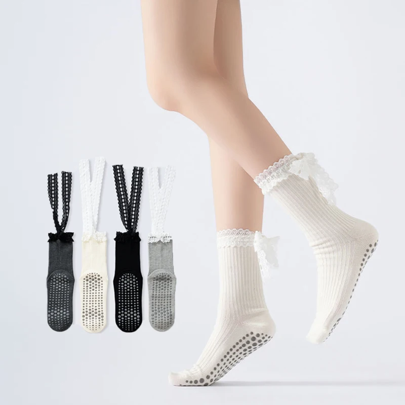 Yoga Socks Women Cotton Silico - Pilates Yoga Hose ulasan dan harga