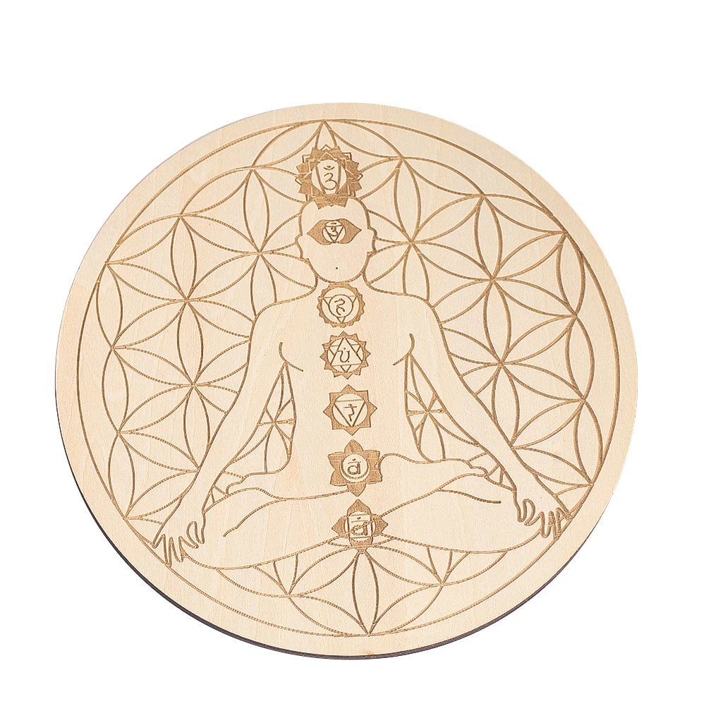 15CM Laser Engraving 7 Chakra  - Pilates Yoga Studio ulasan dan harga
